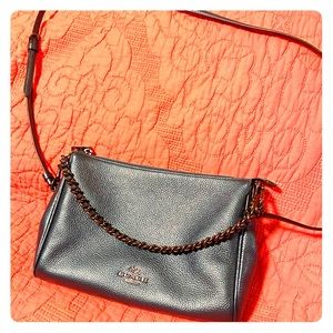 Coach Crossbody Metallic Blue